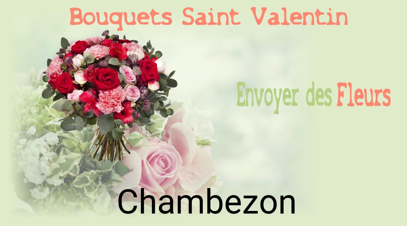 Roses de Saint-Valentin livrées à Chambezon